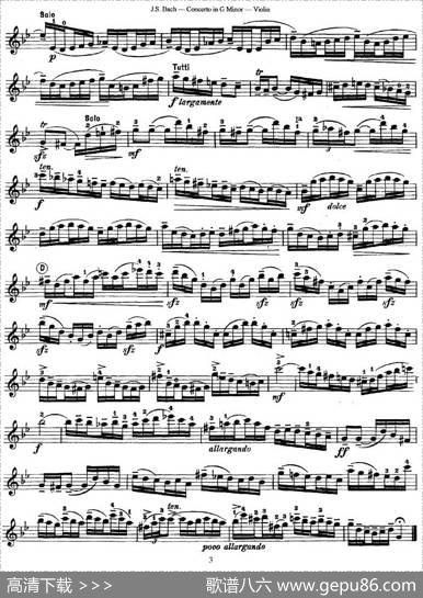 ConcertoinGMinor（G小调协奏曲）|巴赫