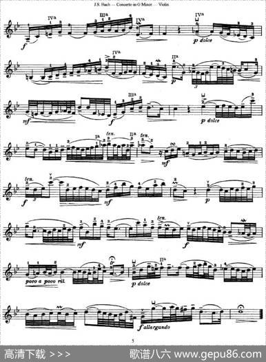 ConcertoinGMinor（G小调协奏曲）|巴赫