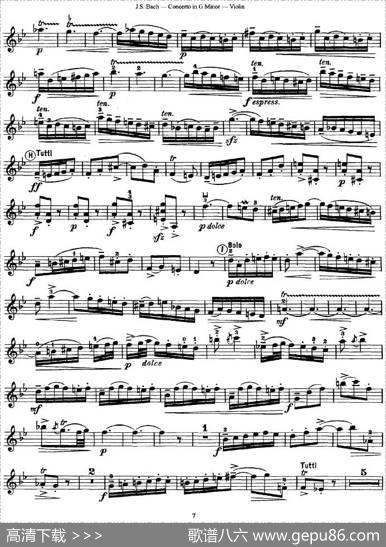 ConcertoinGMinor（G小调协奏曲）|巴赫