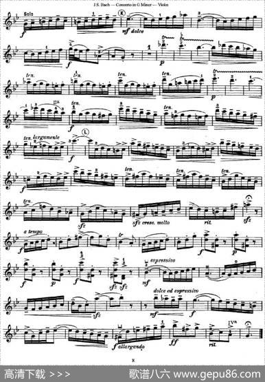 ConcertoinGMinor（G小调协奏曲）|巴赫