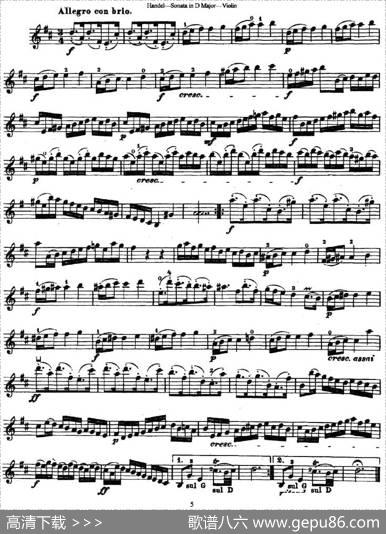 SonataNo.4inDMajor|亨德尔