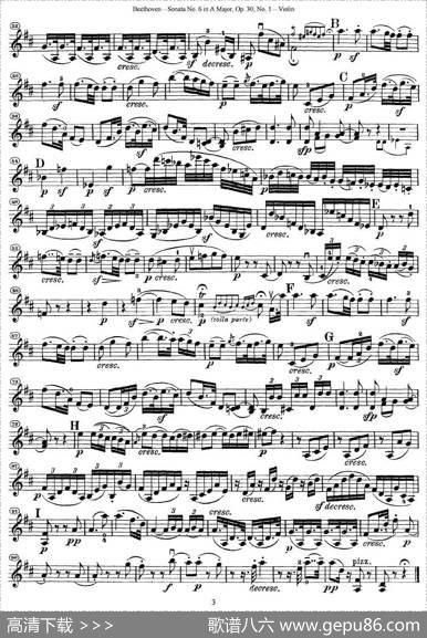 SonataNo.6inAMajor，Op.30，No.1（第六号小提琴奏鸣曲A大调op.）