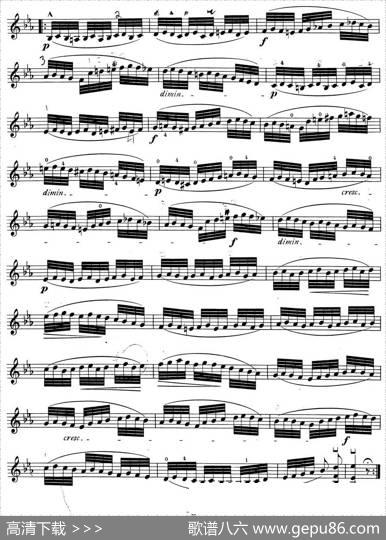 顿特24首小提琴练习曲作品37—1|顿特