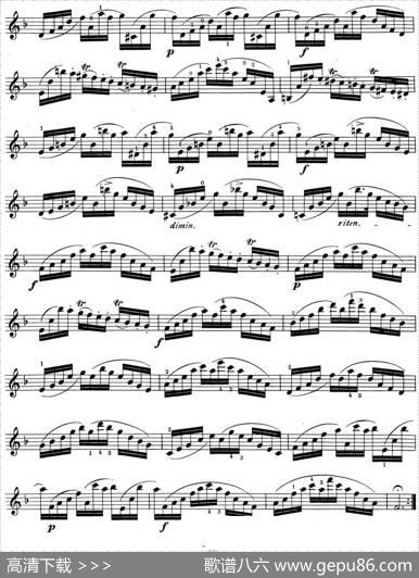 顿特24首小提琴练习曲作品37—15|顿特