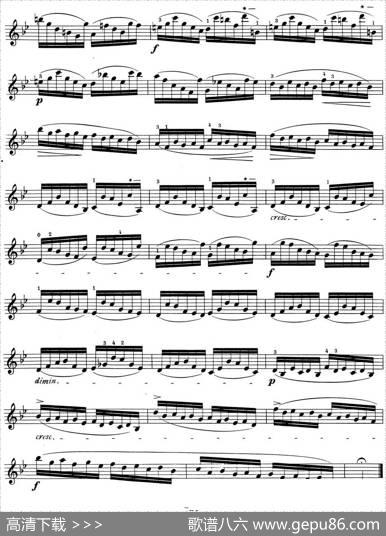 顿特24首小提琴练习曲作品37—16|顿特