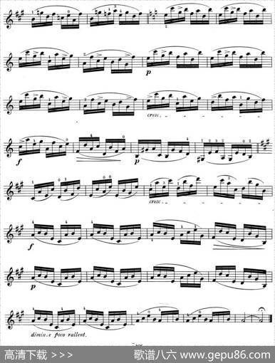 顿特24首小提琴练习曲作品37—18|顿特