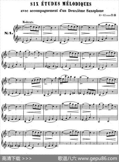 H·Klose二重奏练习曲（No.1）|H·Klose