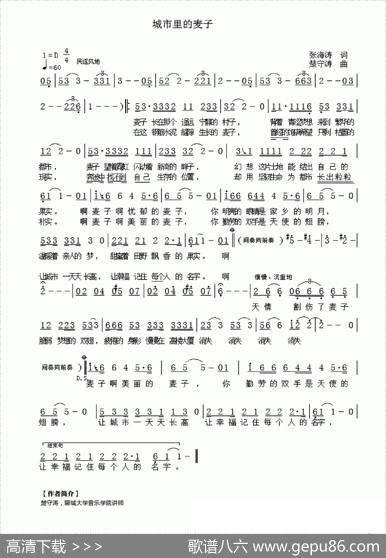 城市里的麦子 - 张海涛|楚守涛