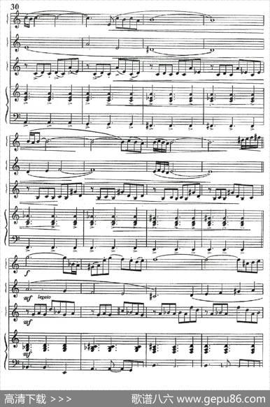 Libertango（自由探戈）（四重奏、俄罗斯原版谱）|皮亚佐拉