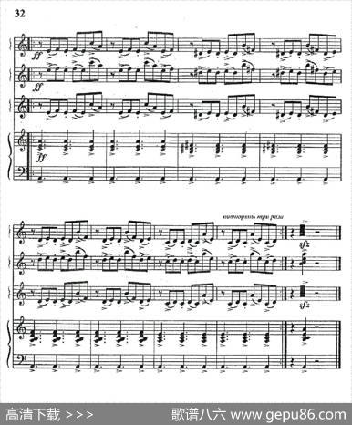 Libertango（自由探戈）（四重奏、俄罗斯原版谱）|皮亚佐拉