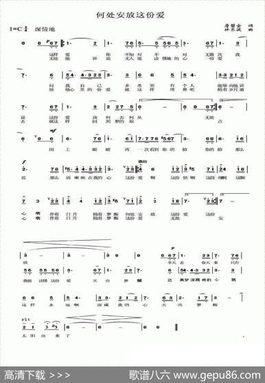 何处安放这份爱 - 詹碧金|林东波