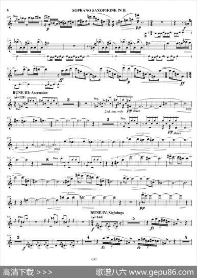 LustrationforTheMillennium（高音萨克斯独奏）