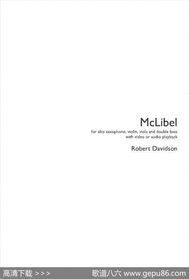 Mclibel（小提琴中提琴萨克斯声乐贝斯五重奏）