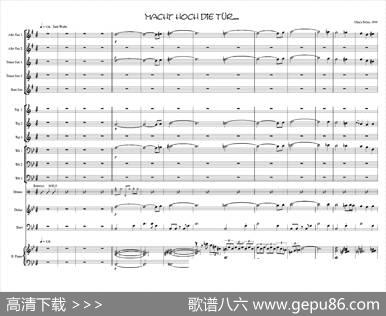 MachtHochDieTru…（管乐团总谱）