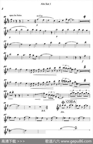 MachtHochDieTru…（第一中音萨克斯分谱）