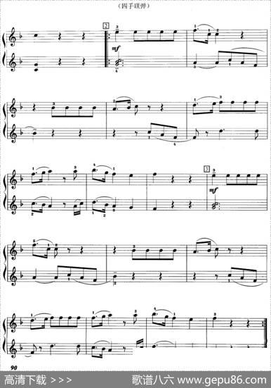 小步舞曲（选自歌剧《唐璜》、四手联弹）|沃尔夫冈·莫扎特