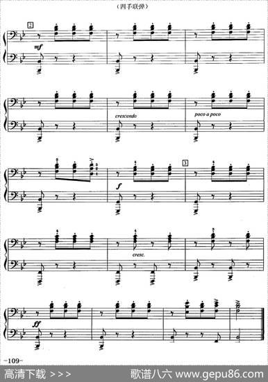 土耳其进行曲（路德维希·贝多芬作曲版、四手联弹）|路德维希·贝多芬