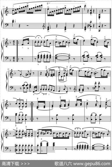 C大调小奏鸣曲Op.20No.1（库劳作曲版）|库劳作曲足球小将制谱