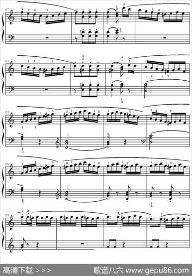 C大调小奏鸣曲Op.20No.1（库劳作曲版）|库劳作曲足球小将制谱