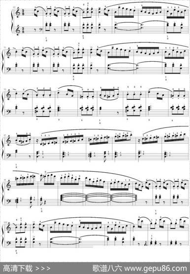 库劳C大调钢琴小奏鸣曲（Op.55，No.1）（足球小将制谱版）|库劳作曲足球小将制谱