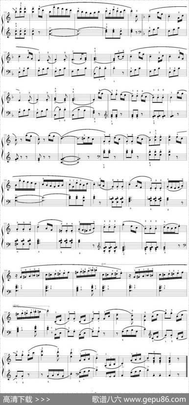 库劳C大调钢琴小奏鸣曲（Op.55，No.1）（足球小将制谱版）|库劳作曲足球小将制谱