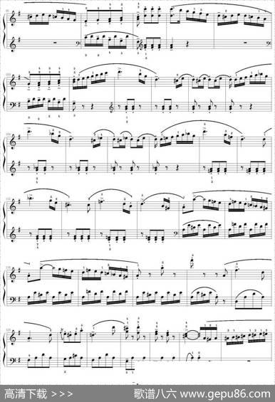 库劳C大调钢琴小奏鸣曲（Op.55，No.2）（足球小将制谱版）|库劳作曲足球小将制谱