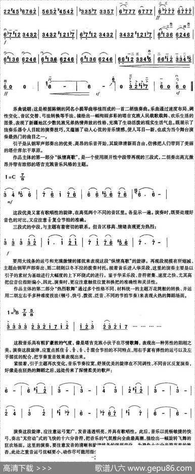 二胡独奏曲选：阳光照耀着塔什库尔干|陈钢编曲