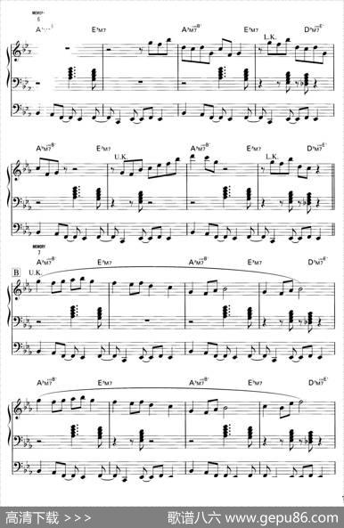 Paradiso（双排键电子琴谱）