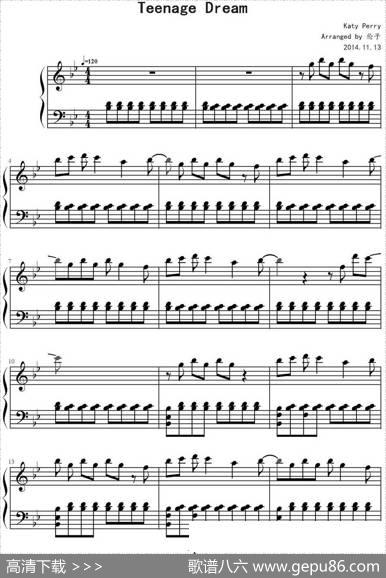 TeenageDream|KatyPerry作曲伦子编配