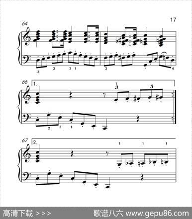 奏鸣曲Opus2Nr.2第四乐章（贝多芬奏鸣曲集1）|贝多芬