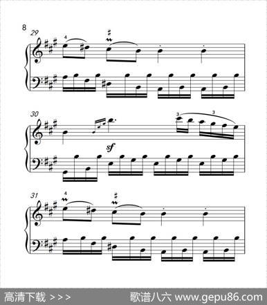 奏鸣曲Opus2Nr.2第四乐章（贝多芬奏鸣曲集1）|贝多芬