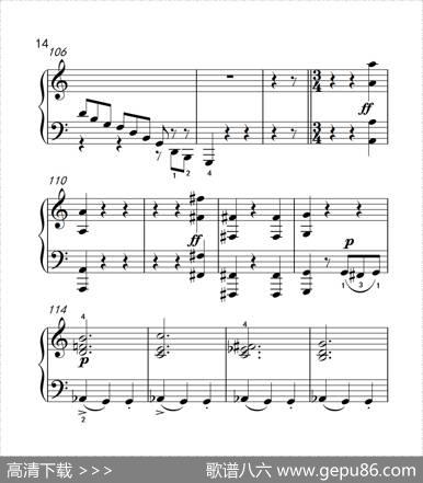 奏鸣曲Opus2Nr.3第三乐章（贝多芬奏鸣曲集1）|贝多芬