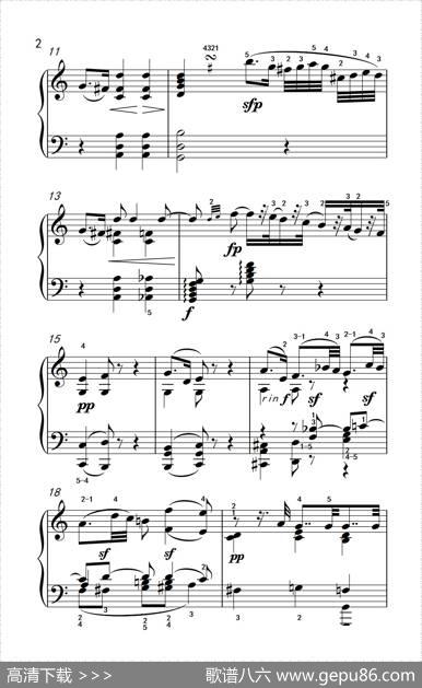 奏鸣曲Opus7第二乐章（贝多芬奏鸣曲集2）|贝多芬