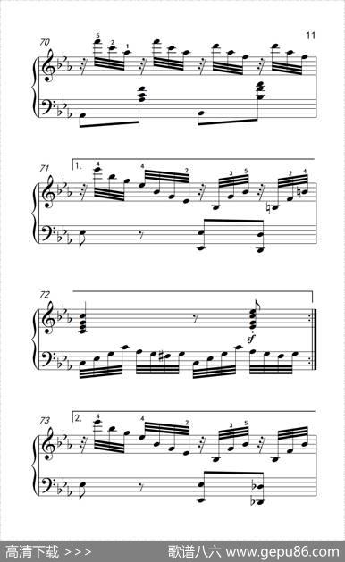奏鸣曲Opus7第四乐章（贝多芬奏鸣曲集2）|贝多芬