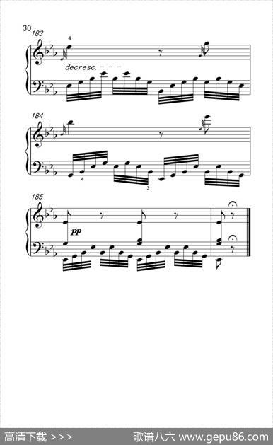 奏鸣曲Opus7第四乐章（贝多芬奏鸣曲集2）|贝多芬