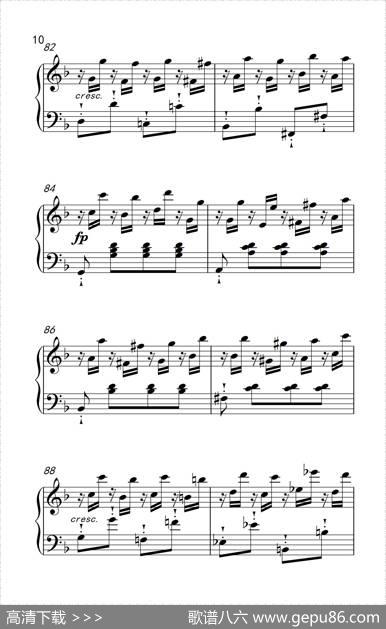 奏鸣曲Opus10Nr.2第一乐章（贝多芬奏鸣曲集2）|贝多芬