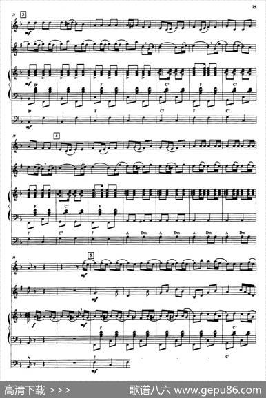 拉德斯基进行曲（手风琴小提琴单簧管三重奏）|施特劳斯