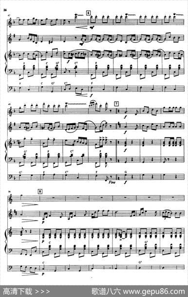 拉德斯基进行曲（手风琴小提琴单簧管三重奏）|施特劳斯