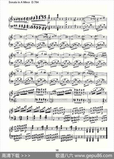 SonatainAMinorD.784（A小调奏鸣曲D.784）