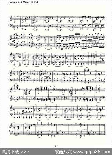 SonatainAMinorD.784（A小调奏鸣曲D.784）