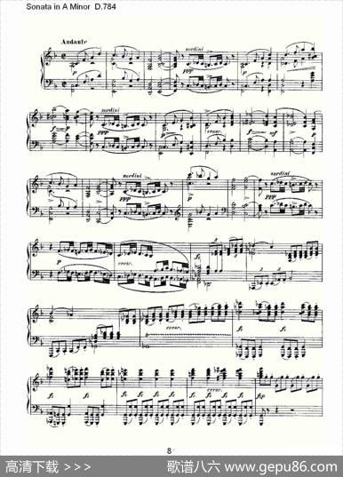 SonatainAMinorD.784（A小调奏鸣曲D.784）