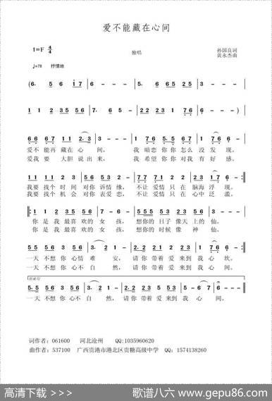 爱不能藏在心间 - 孙国良|黄永杰