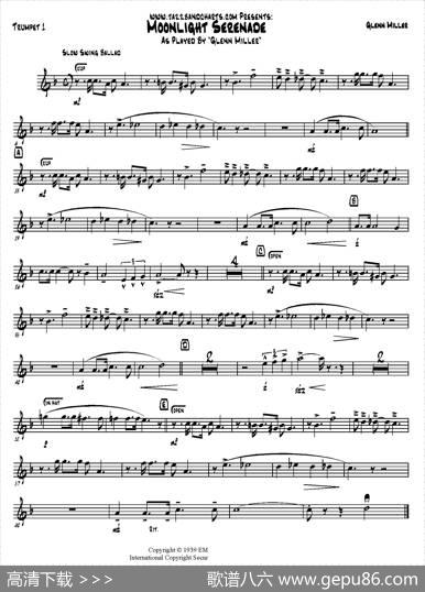 MoonlightSerenade（小号分谱）