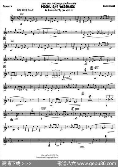 MoonlightSerenade（小号分谱）