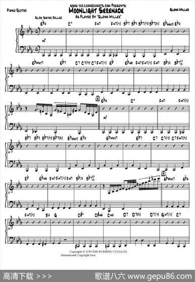 MoonlightSerenade（钢琴吉他分谱）
