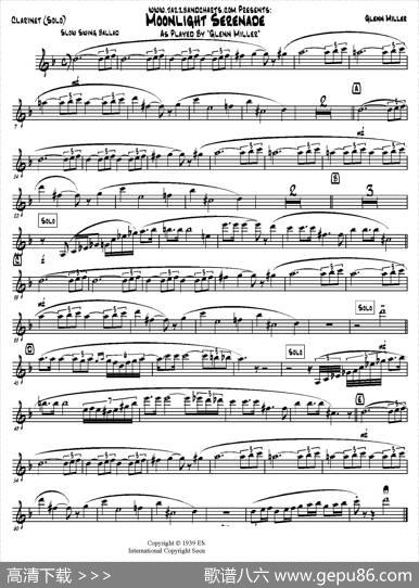 MoonlightSerenade（单簧管分谱）