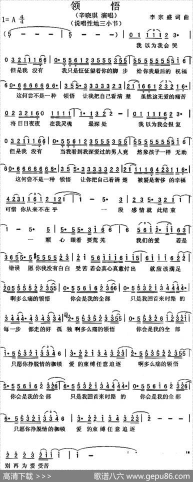 领悟（李宗盛词曲） - 李宗盛|李宗盛