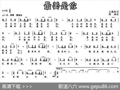 最美是你（王晓岭词徐涛曲） - 王晓岭|徐涛