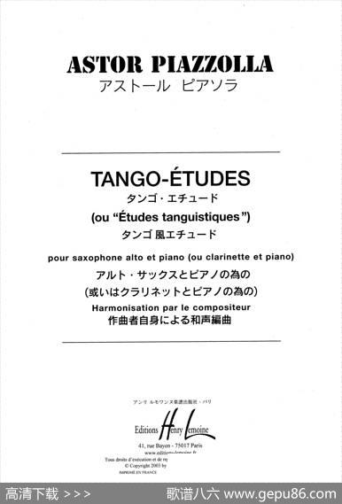 TangoEtudes|​AstorPiazzolla
