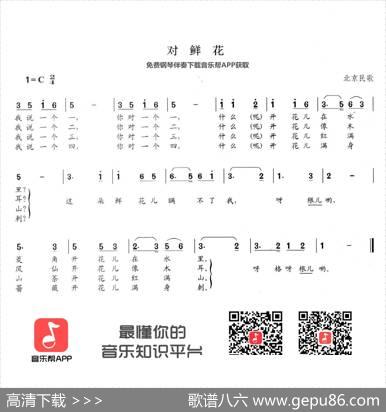 对鲜花 - 北京民歌